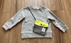 SHIPS KIDSグレー トレーナー ポケット付き 90cm