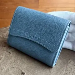 【IL BISONTE】イルビゾンテ スモールウォレット ライトブルー 新品