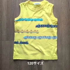 familiar イエロー 電車プリント Tシャツ 120のサムネイル