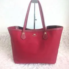 バーバリークレストブリッジ　レザーリボントートバッグ　A4