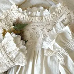 新品★サマンサモスモス★ｓｍ2★フリル襟＊バテンレース＊ブラウス