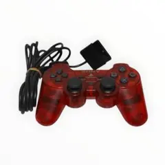 SONY PlayStation2用アナログコントローラー レッド 動作確認済み