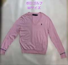 POLOラルフローレン Vネックニット ピンク Mのサムネイル