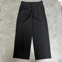 GU ジーユー バギースラックス 黒 ブラック Lサイズ