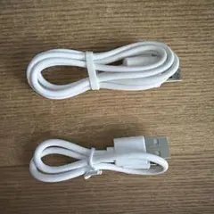 ホワイトUSBーTYPE C充電ケーブル2本セット