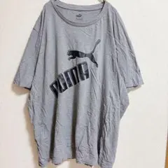 プーマ ビッグロゴ Ｔシャツ 半袖 灰色 綿 スポーツ メンズ【3L～4L】のサムネイル