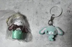 【シュガーバニーズ】ふわふわめじるしアクセサリー　&カップケーキチャーム　2個