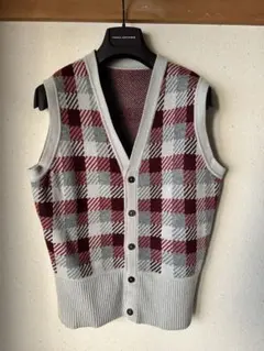 Brooks Brothers チェック柄ニットベスト 毛／カシミヤのサムネイル