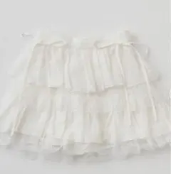 Angelic Pretty フレアスカート ホワイト バックリボン - メルカリ