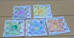 5個セット　ファミリーマート ぽこあポケモン アクリルキーホルダー