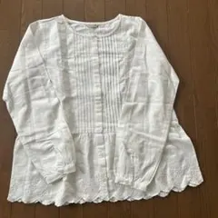 67NOWOS 刺繍ブラウス ホワイト - メルカリ