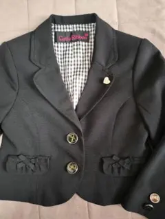 【美品】120センチCutie Ribbon 黒いブレザー　フォーマル