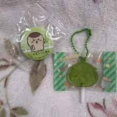 くりまんじゅう アクリルキーホルダーとバッジセット