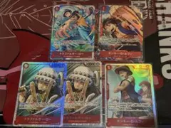 ワンピースカード　蒼海の七傑　ロー　ルフィSRパラレル