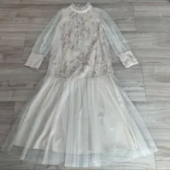 フェザーフラワーチュールドレス オケージョンドレス