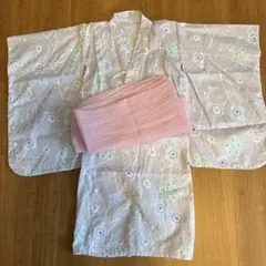 120センチ　3点薄紫浴衣