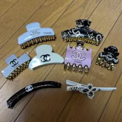 ヘアクリップセット　髪留め　ヘアアクセサリー　大きめ8点