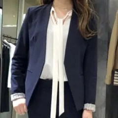 2025年最新】theory カラー：ネイビー系 ノーカラージャケットの人気