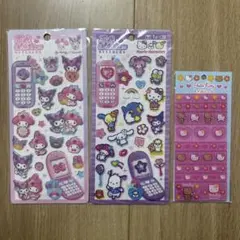 平成はっぴーフォン　タイルシール　キティ　マイメロ　クロミ　サンリオ　日焼け