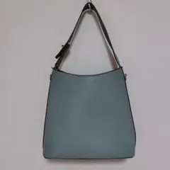 ミントグリーン ショルダーバッグ ゴールド金具