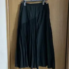 アシンメトリー ロングスカート ブラックのサムネイル