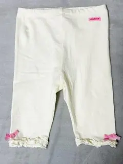 【美品】ミキハウス ホットビスケッツ　レギンス 　ズボン　90cm 白　うさぎ