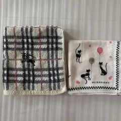 BURBERRY タオルハンカチ・ハンカチ2枚セット