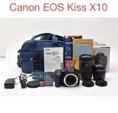 保証付き/Canon EOS Kiss X10望遠レンズセット EOS Kiss キヤノン Canon kiss X10 手振れ補正 超望遠 ダブルズーム
