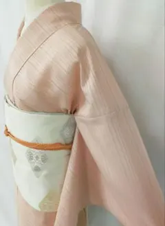 新品未使用 正絹単衣長羽織 裄72cm 羽織丈100cm 淡藤色 染め分け 