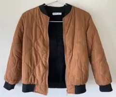SHEIN キッズ ボアジャケット ブラウン 8Y(120㌢～130㌢)