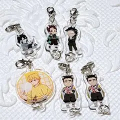 【6点セット】鬼滅の刃 無限城編 ナムコ限定 繋がるアクリルチャー厶