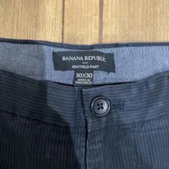 【美品】バナナリパブリック ケントフィールド パンツ w30ブルーストライプ