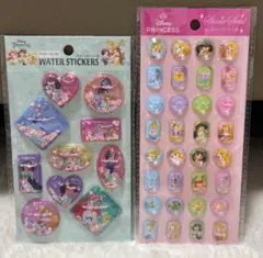 ディズニープリンセス ウォーターシール　ストーンシール　立体シール