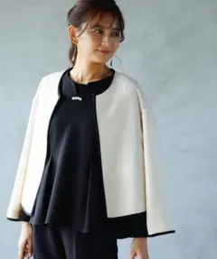 ホワイトジョーラ　ジャケット　未使用品　美品 楽天市場】洗える＆防シワ！【WEB限定！WHITEJOOLA】バイカラー