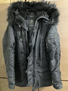 [冬物処分!]ALPHA INDUSTRIES フライトジャケット ブラック M