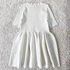 ユナイテッドアローズ Pペプラムショートスリーブニット 近年モデル ホワイト