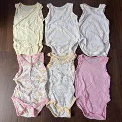 ユニクロ しまむら ベビー肌着 70 80 6枚セット