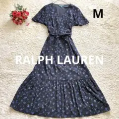 LAUREN RALPH LAUREN♪カシュクールワンピース　リボンベルト　M