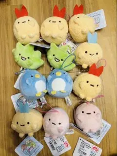 すみっコぐらし　ゴム付きぬいぐるみマスコット　12点まとめ売り