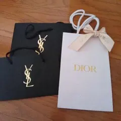 イヴ・サンローラン 　ショッパーバッグ　２個セット　DIOR 1個