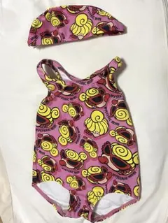 hysteric mini ヒスミニ 水着 キャップ付き ベア 白クリーム 新品 