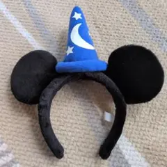 ミッキー耳 カチューシャ 青い魔法使いの帽子