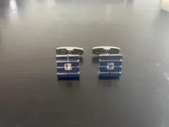 8479◆CKカルバンクライン◆カフス◆シルバー×ホワイトストーン◆カフスボタン