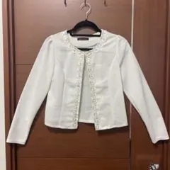 【タイムセール】 WinkWink メッシュノーカラージャケット 白 未使用