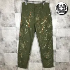 80s 1985年製 ヴィンテージ スペイン軍 コンバット カーゴパンツ ウールのサムネイル