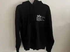 ALPHA INDUSTRIES ブラック パーカー M