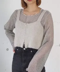 tiptop アソートダブルZIPビスチェ