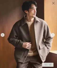 新品 greenlabel SENTDALEWOOL カバーオール L　モカ