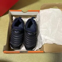 中古品　Nike ダイナモフリー　キッズシューズ 19cm 黒に近いネイビー