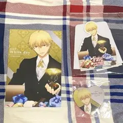 FGO ギルガメッシュ　賢王　ポストカード　ホワイトデー　非売品 Fate/Zero ufotable ホワイトデー ギルガメッシュ 、 - メルカリ